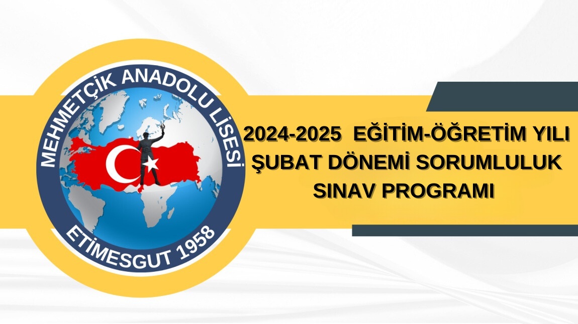 ŞUBAT SORUMLULUK SINAV PROGRAMI