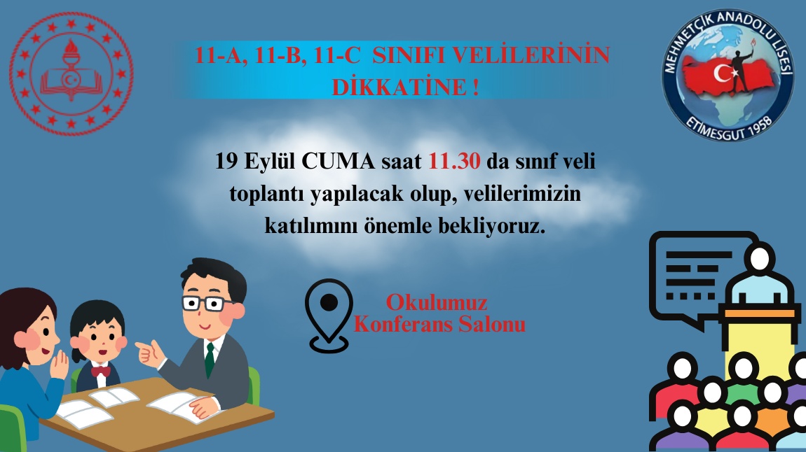 11-A, 11-B, 11-C sınıfı velilerimizin dikkatine! 