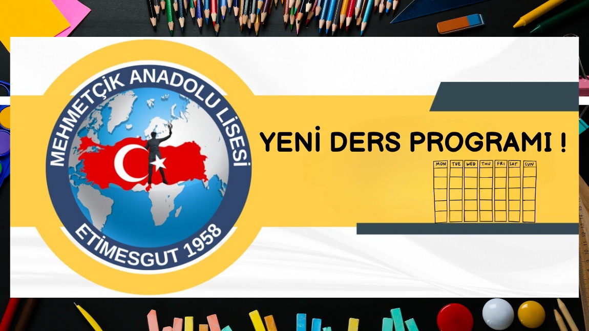 YENİ DERS PORGRAMI !